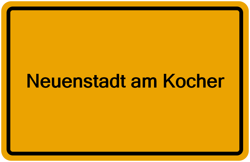 Handelsregisterauszug Neuenstadt am Kocher